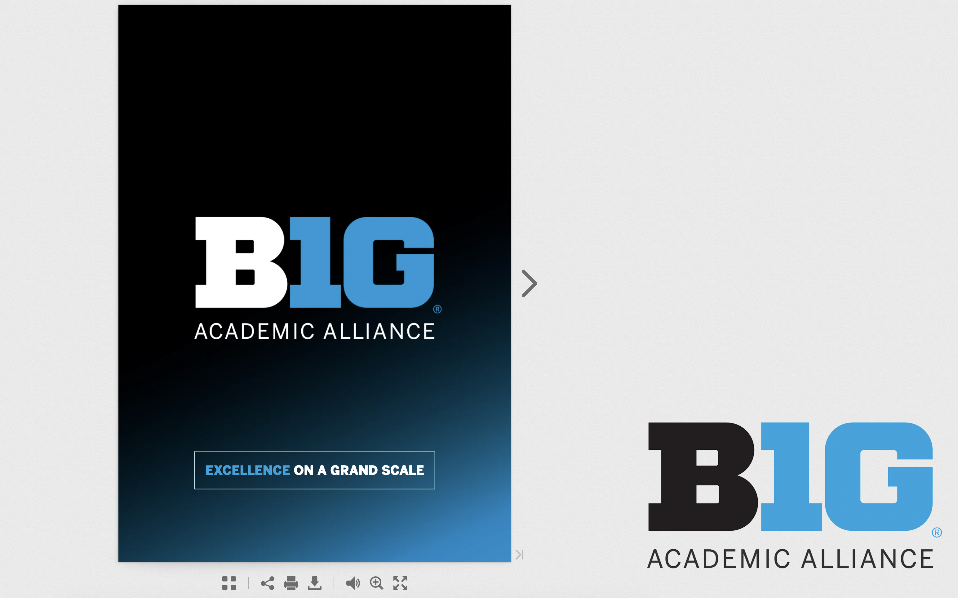 Big Ten Impact Report Flipbook Cover