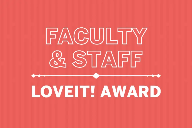 LDW-Love It Award Faculty